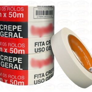 Fita Crepe Automotivo Pintura 24x50 Multi Uso unidade
