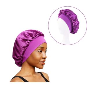 Touca De Cetim Luxo Tecido Soft Antifrizz Cabelo Dormir Premium PINK