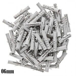 Bucha Parede Convencional 06mm P/ Fixação Kit 30 Unidades