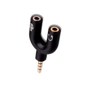 Adaptador P2 Macho Jack Stereo (3,5mm) Para P2 (3,5mm) Fêmea