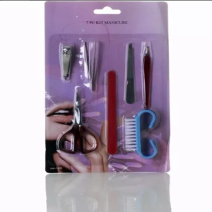 Kit Manicure Cortador De Unha, Cutícula, Tesoura 7 Pc