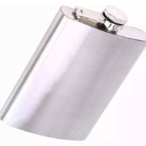 Cantil De Bolso Porta Bebida Aço Inox Vodka Whisky 175ml 6oz