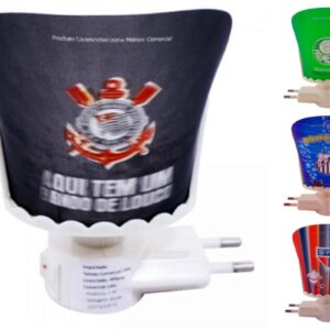 Luminária 3d Abajur Times Led Tomada Bivolt Original - Santos