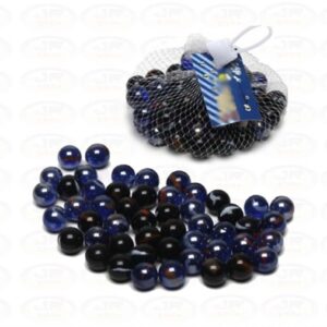Bola Bolinha De Gude Fubeca Bolita Enfeite Vidro Com 50 Un Azul