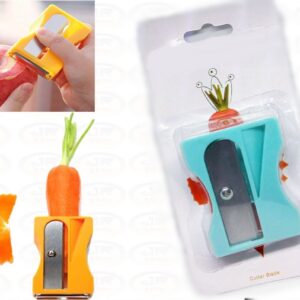 Apontador Fatiador, Ralador De Cenoura e Descascador Legumes -Azul Claro