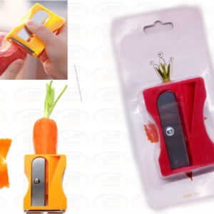 Apontador Fatiador, Ralador De Cenoura e Descascador Legumes- Vermelho