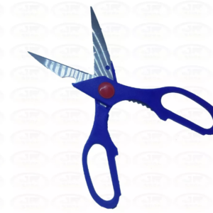 Tesoura de Cozinha Multiuso 20 cm 7 ´´ C/ Laminas Aço Inoxidável - Azul