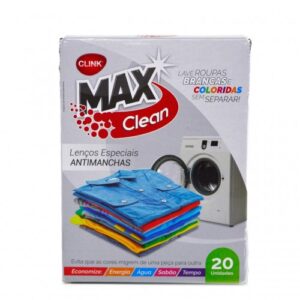 Kit Lenço Antimancha Lave Roupas Brancas E Colorida 20 Lenços