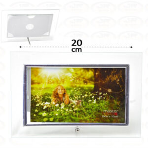 Porta Retrato 10X15 Moldura De Vidro Horizontal- PRATA