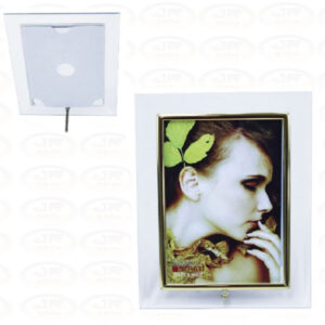 PORTA RETRATO 10X15 MOLDURA DE VIDRO Vertical Dourado