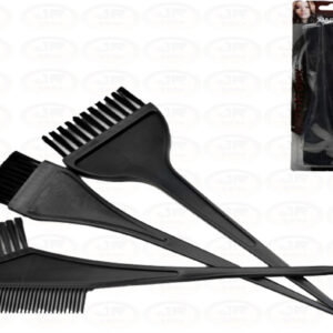 Kit Pincel Para Tintura De Cabelo Com 3 Pecas