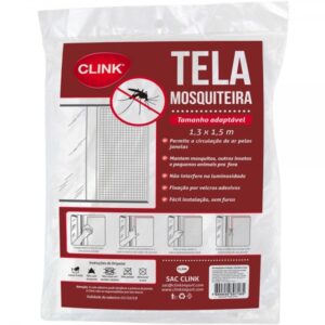 Tela Mosquiteiro Proteção Janela 1,50cm X 1,80cm com Fita Aderente