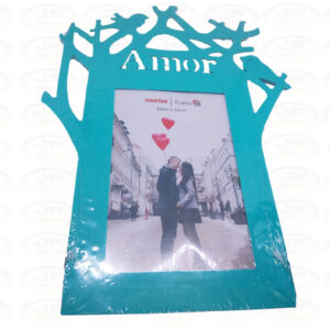 Porta Retrato 15cm×10cm Plástico - Amor - Azul