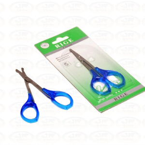 Tesoura Tesourinha Para Bebê Azul Baby Ponta Redonda Azul