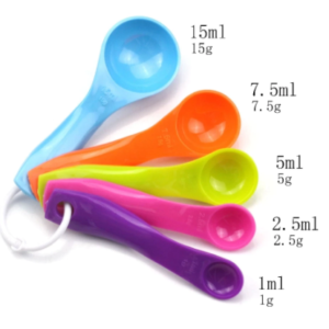 Colheres de Medida- Jogo c/ 5 medidas Color Chá de Panelas