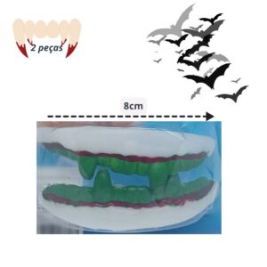 Dente Falso Halloween Silicone Para Adulto #3