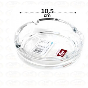 Cinzeiro Vidro Cristal Redondo 10.5 cm Premium