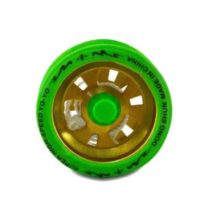 Yo-yo Yoyo Pull Line Iô Iô Retrô - Plástico Verde/ Amarelo