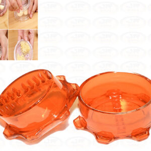 Triturador Moedor Amassador Alho Processador Manual laranja