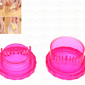 Triturador Moedor Amassador Alho Processador Manual Rosa