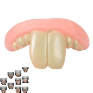 Dente Falso Halloween Silicone Para Adulto #5