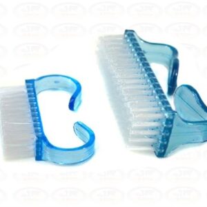 Kit 2 Escovas Escovinhas Multiuso para as Unhas - AZUL
