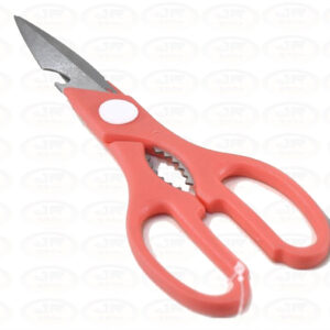 Tesoura de Cozinha Multiuso 20 cm 7´´ Aço Inox- Salmão