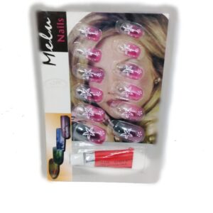 Unhas Postiças  Decorada Modelo #11  (acompanha cola)