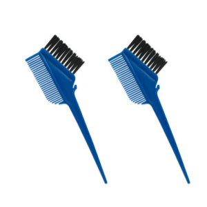 Pincel Pente de Plástico P/ Cabelo - Kit 2 Unidades Azul