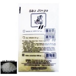 Soda Cáustica em Granulada Escama Desentope Faz Sabão Caseiro 500g