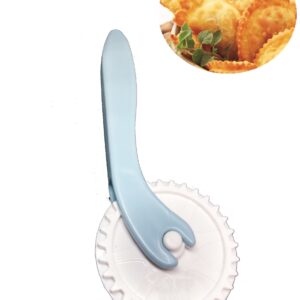 Carretilha Fechador e  Cortador de Massa de Pastel Plástico-Azul