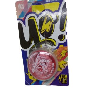 Yo-yo Yoyo Pull Line Bola Elevador Iôiô Vermelho C/ Luz - Plastico