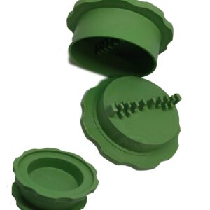 Triturador Moedor Amassador Alho Tempero Processador Manual -Plástico Verde