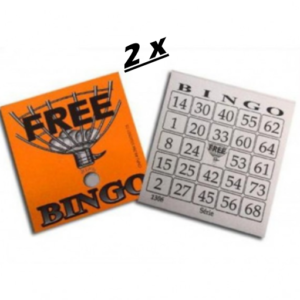 Kit com 2 Blocos de Bingo -Bloco de Cartela para Jogo de Bingo