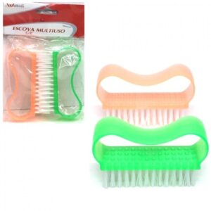 Kit 2 Mini Escovinhas de Limpeza- Escova de Unha Sortidas