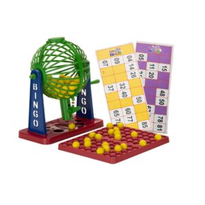 BINGO COM 12 CARTELAS E BOLA GIRATÓRIA - Jogo de Bingo Brinquedo