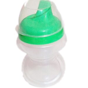 Copo baby 250ml Transição Infantil com Tampa -Liso Verde