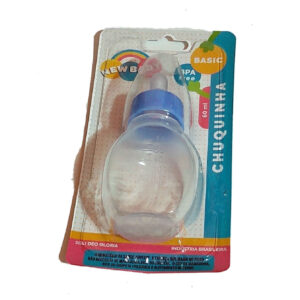 Chuquinha de Bebê Mini Mamadeira 60ml Chá de Bebê- Azul