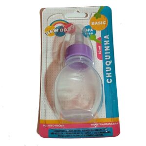 Chuquinha de Bebê Mini Mamadeira 60ml Chá de Bebê- Roxo/Lilás