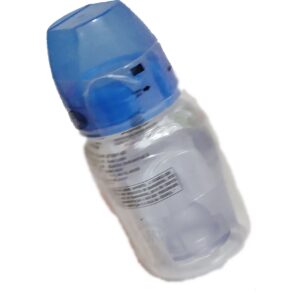 Mamadeira Bebê Lisa 150ml Bico Redondo -Mamadeira Pequena Infantil -Azul