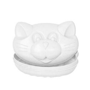 Saboneteira Baby Infantil com Tampa Decorada Bichinhos- Presente chá de Bebê -BRANCO