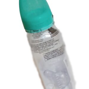 Mamadeira Bebê Lisa Com Tampa e Disco 240ml -Mamadeira Infantil -Verde