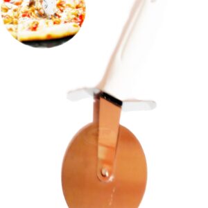 Cortador de Pizza Carretilha de Aço Inox Cabo Collor -Branco