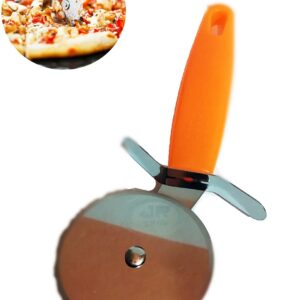 Cortador de Pizza Carretilha de Aço Inox Cabo Collor Laranja