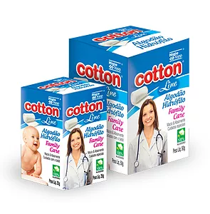 ALGODÃO HIDRÓFILO 25G - Chá de Bebê - Cuidados pessoais