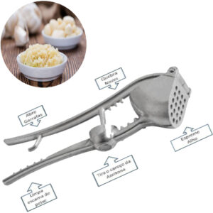 Espremedor de Alho 5 em 1 Alumínio - unitário