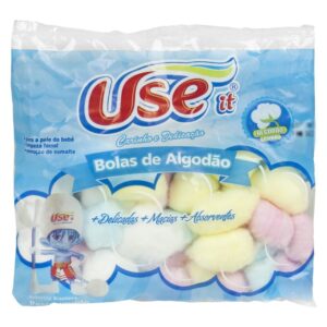 Algodão em Bolas Colorido - Algodão Puro pacote 20g Chá de Bebê- Cuidados pessoais