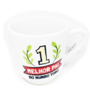 Caneca Porcelana Louça Presente PAI Caneca Decorada Frases Modelo #1