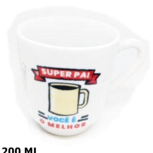 Caneca Porcelana Louça Presente PAI Caneca Decorada Frases Modelo #2