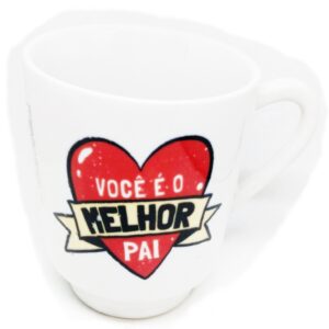 Caneca Porcelana Louça Presente PAI Caneca Decorada Frases Modelo #3